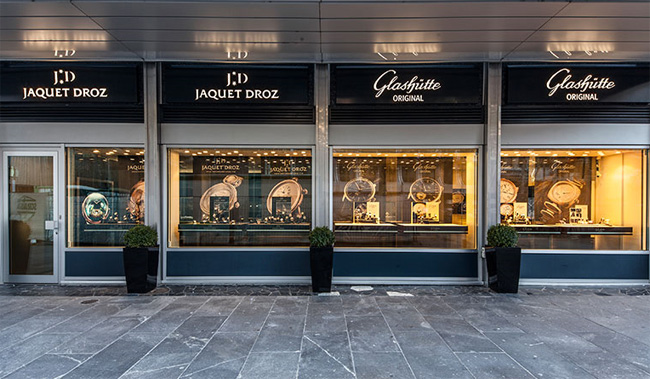 Glashütte Original et Jaquet Droz : au sein d’une seule et même boutique à Genève Glashütte Original et Jaquet Droz : au sein d’une seule et même boutique à Genève