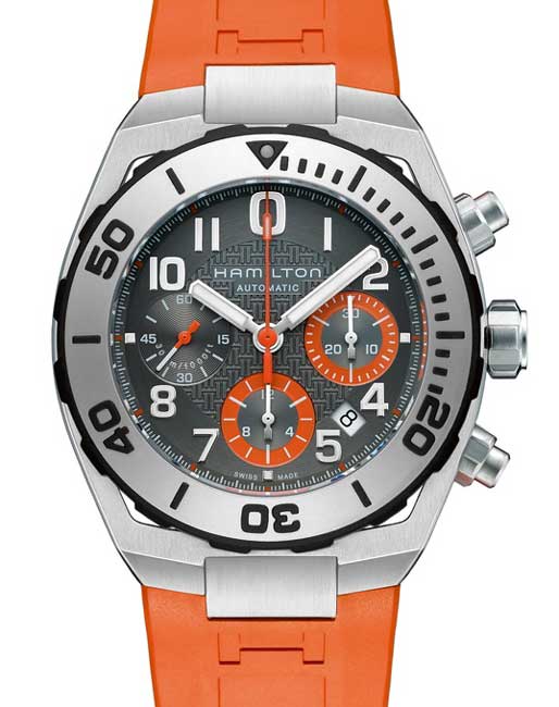 Hamilton Khaki Navy Sub Auto Chrono : chrono nouvelle vague en vogue Hamilton Khaki Navy Sub Auto Chrono : chrono nouvelle vague en vogue