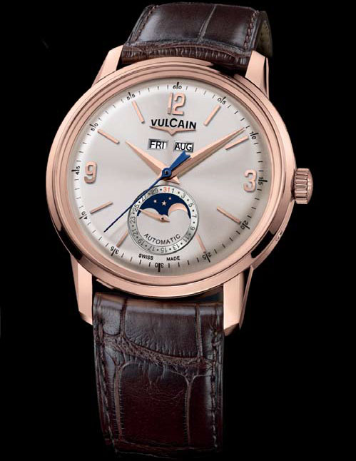 Vulcain 50s Presidents’ Moonphase en or rose