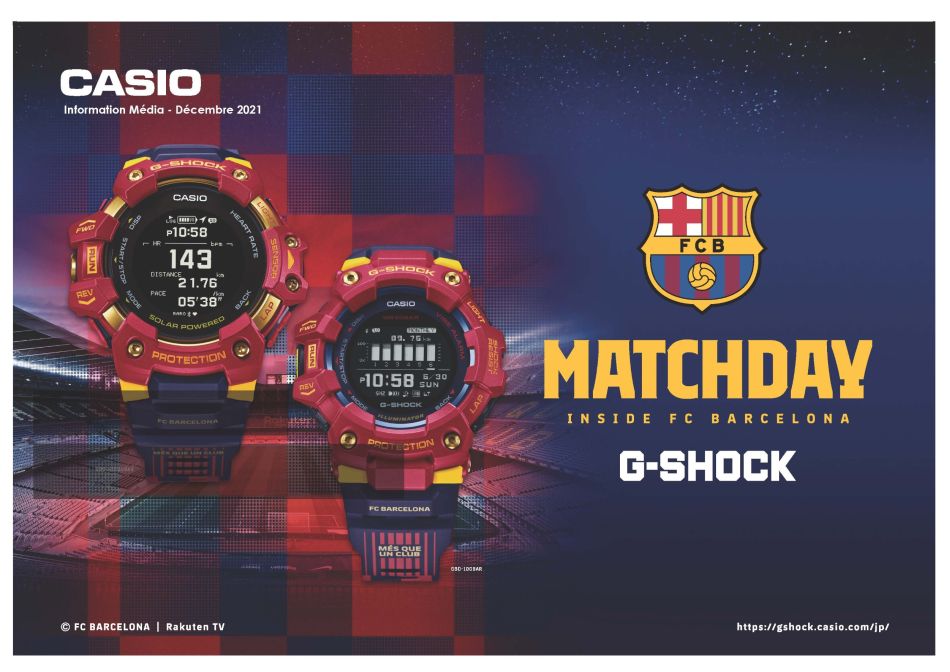 G-Shock partenaire du documentaire "Matchday : Inside FC Barcelona" : mes que un club !