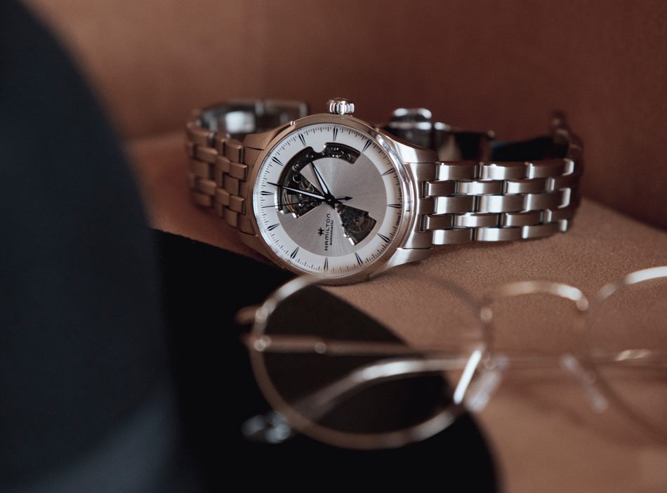 Hamilton Jazzmaster Open Heart 40 mm : deux nouveaux cadrans fumés