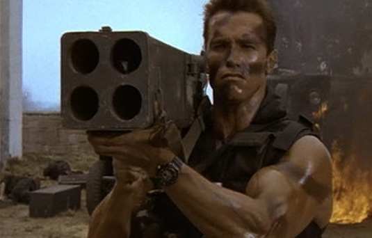 Commando, Arnold Schwarzenegger, DR