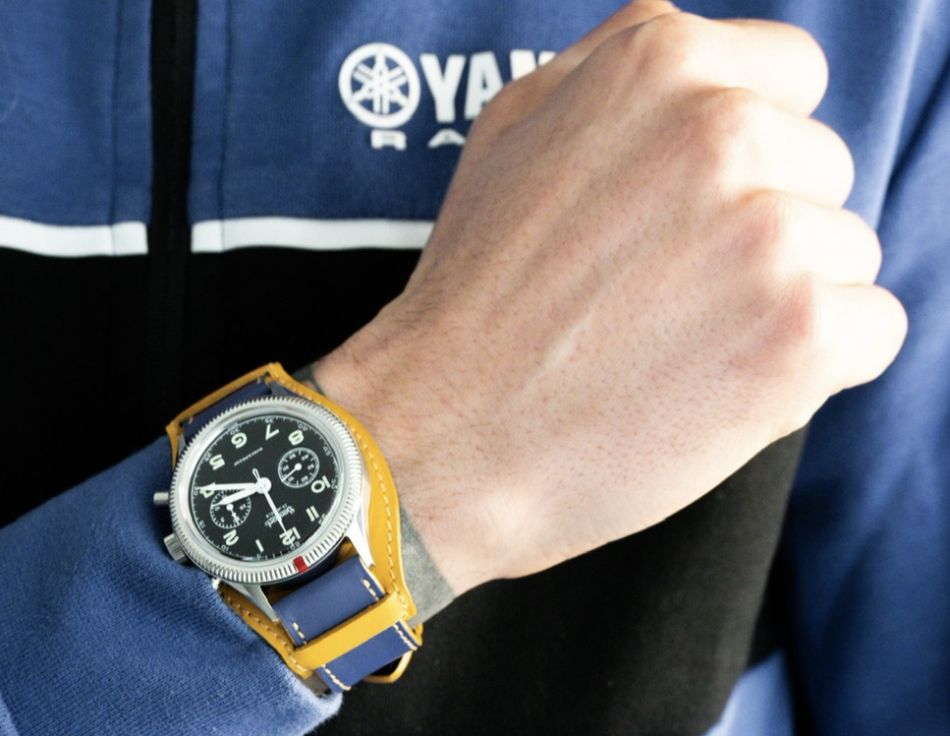 Un bracelet Bund d'ABP Concept sur-mesure pour le chrono Hanhart 417 ES de Milko Potisek Un bracelet Bund d'ABP Concept sur-mesure pour le chrono Hanhart 417 ES de Milko Potisek
