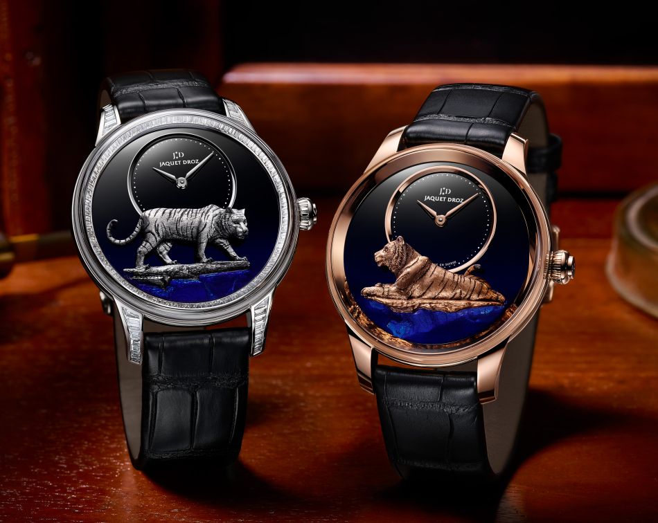 Nouvel an chinois 2022 : Jaquet Droz dédie six créations exclusives au tigre ! Nouvel an chinois 2022 : Jaquet Droz dédie six créations exclusives au tigre !