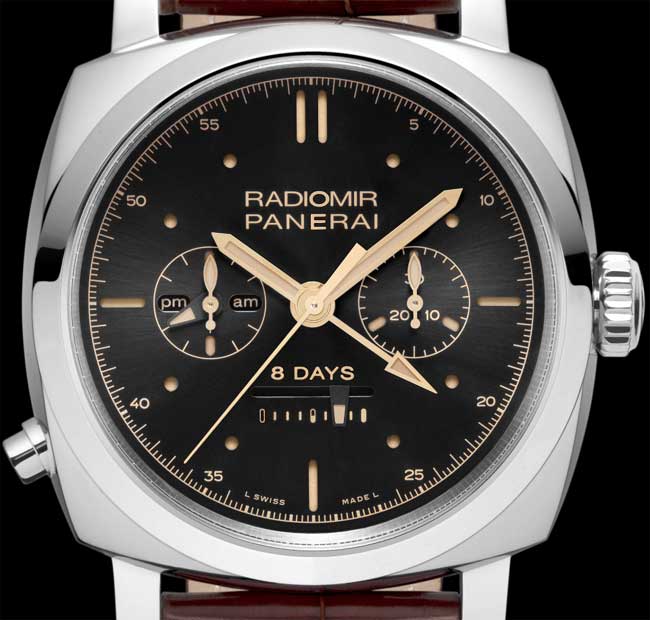 Panerai Radiomir 1940 Chrono Monopulsante 8 jours GMT : beau duo de chronos Panerai Radiomir 1940 Chrono Monopulsante 8 jours GMT : beau duo de chronos