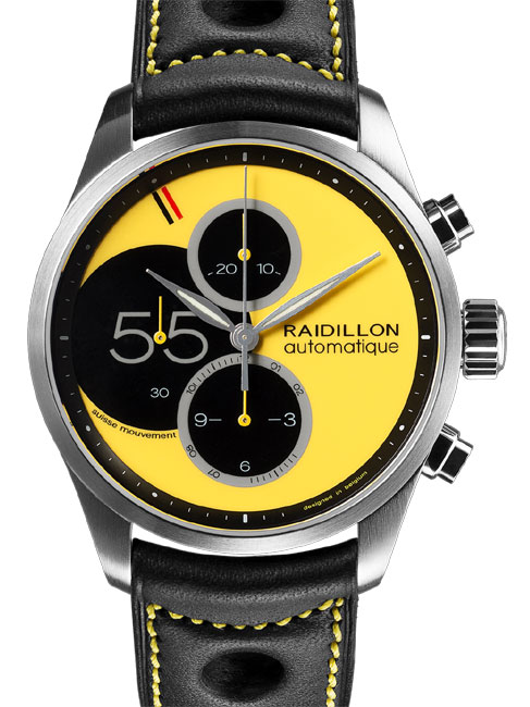 Raidillon : un nouveau chrono au cadran jaune vif arrive chez XP Joaillier à Paris