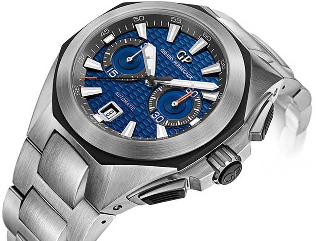Chrono Hawk Girard-Perregaux sur bracelet acier
