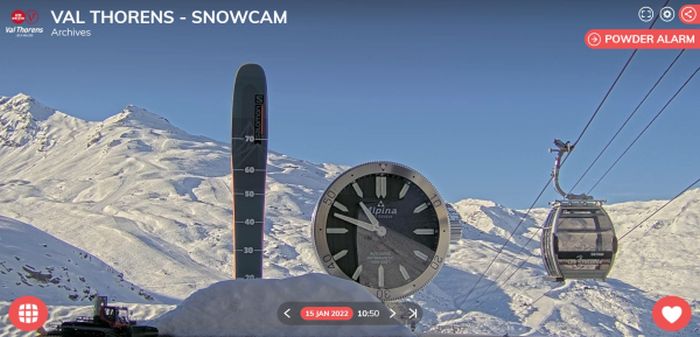 Alpina : partenaire horloger de la station de ski Val Thorens