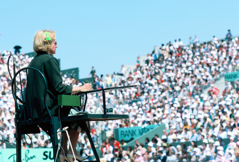 Arbitre, Roland Garros 1984, Finale, Photo Regis Sirvent  FFT