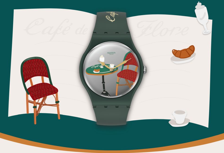 Swatch x Café de Flore HighSnobiety Swatch x Café de Flore HighSnobiety