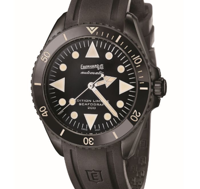 Eberhard & Co Scafograf : en version DLC noir et sans date !