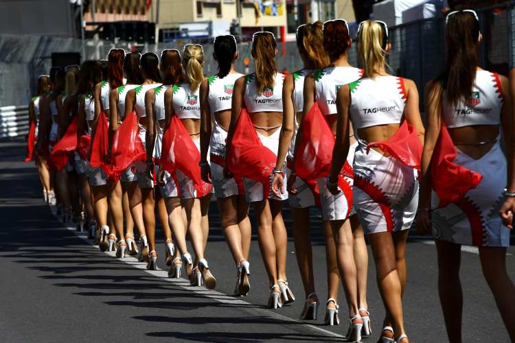 les grid girls de TAG Heuer
