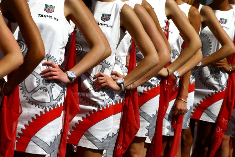 les grid girls de TAG Heuer