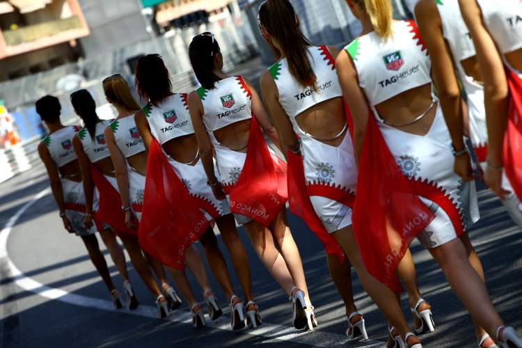 les grid girls de TAG Heuer