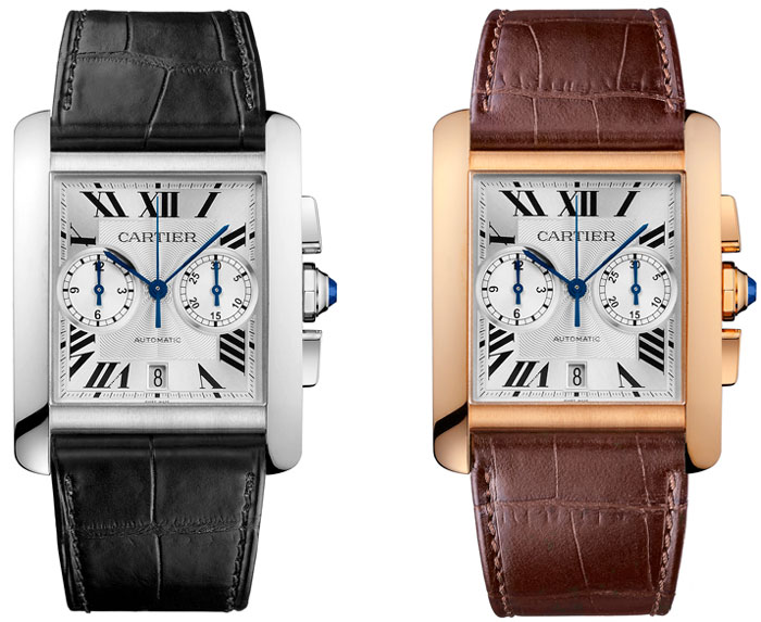 Cartier Tank MC Chronographe, acier et or rose Cartier Tank MC Chronographe, acier et or rose