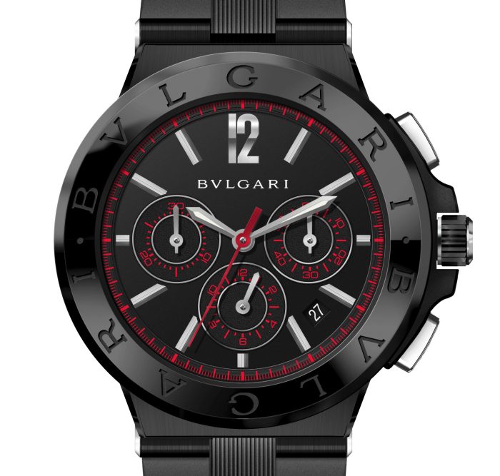 Bvlgari Diagono Ultranero chronographe : quatre nouveautés Bvlgari Diagono Ultranero chronographe : quatre nouveautés