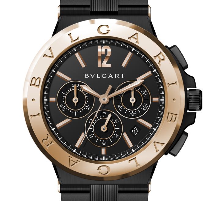 Bvlgari Diagono Ultranero chronographe : quatre nouveautés Bvlgari Diagono Ultranero chronographe : quatre nouveautés