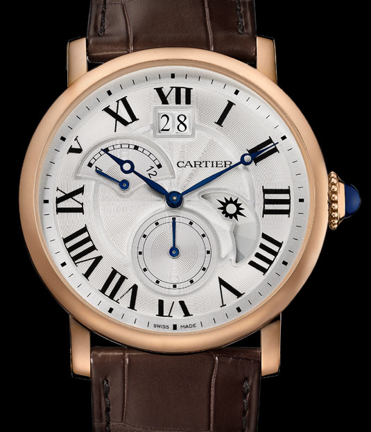 Spécificités techniques de la montre Cartier Rotonde Second fuseau horaire jour/nuit