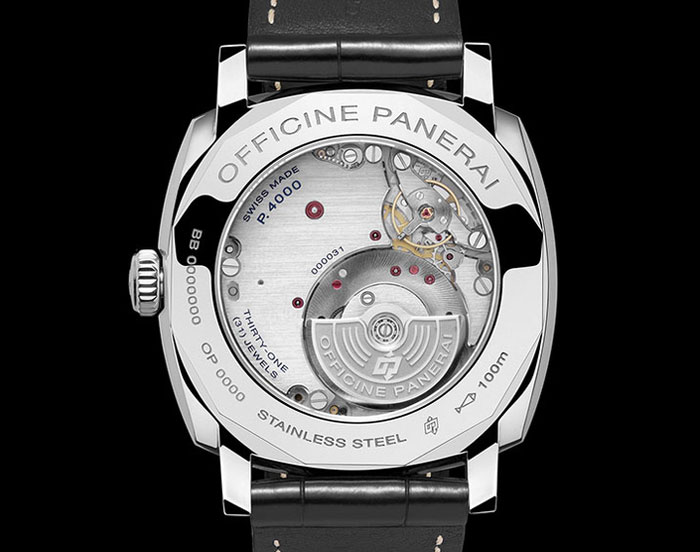 Panerai Radiomir 1940  Days Automatic, fond de boitier Panerai Radiomir 1940  Days Automatic, fond de boitier