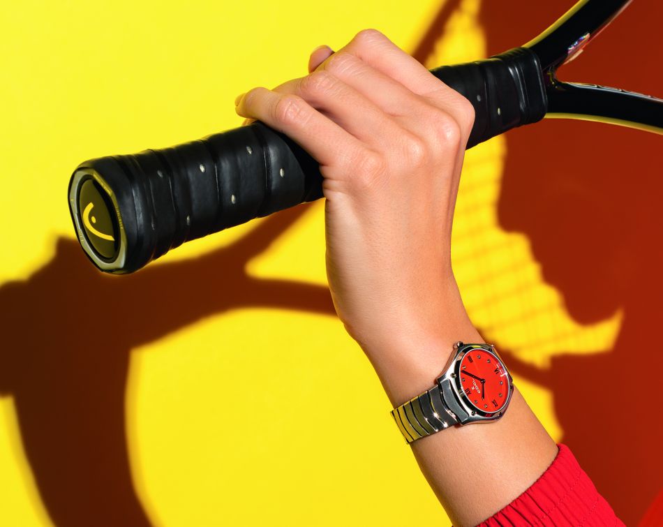Ebel Sport Classic Grande : nouvelle taille et nouveau cadran rouge-orange