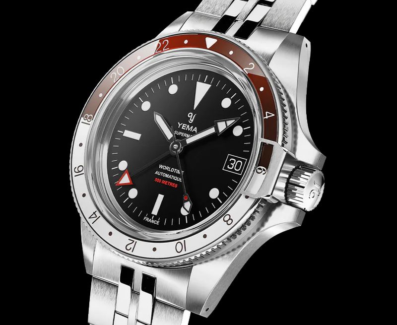 Yema Superman 500 GMT Autant plongeuse Que voyageuse Yema Superman 500 GMT Autant plongeuse Que voyageuse