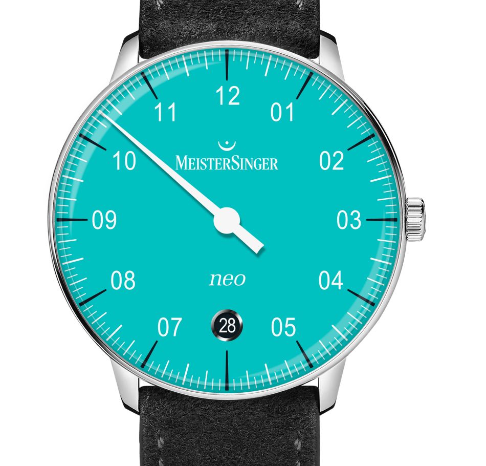 MeisterSinger Neo : un cadran turquoise très tendance en 36 mm