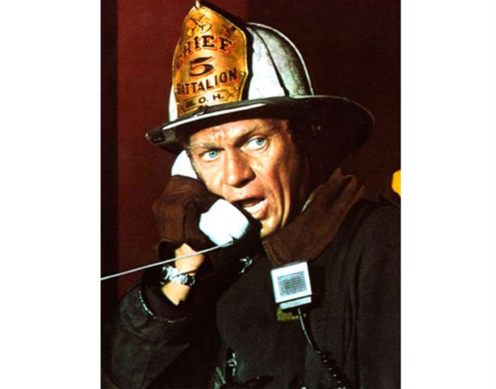 La tour infernale Steve McQueen porte une Rolex Submariner La tour infernale Steve McQueen porte une Rolex Submariner