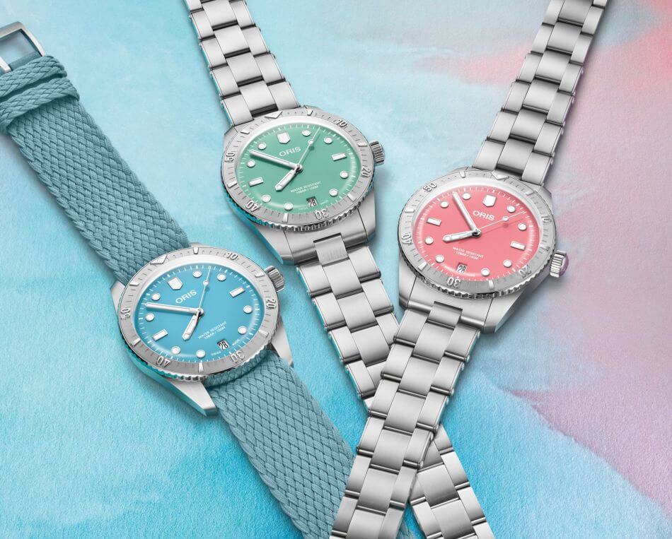 Oris Divers Sixty-Five "Cotton Candy" acier Oris Divers Sixty-Five "Cotton Candy" acier