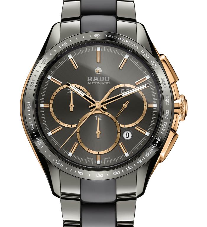 Rado HyperChrome Automatic Chronograph Tachymeter : lunette céramique et Superluminova