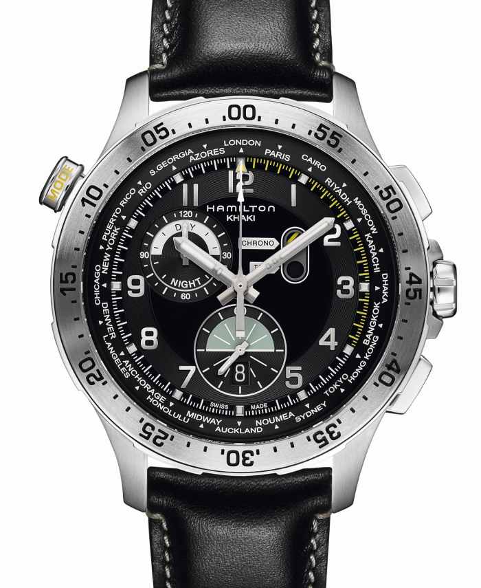 ​Hamilton Chrono Worldtimer : chrono et heure universelle