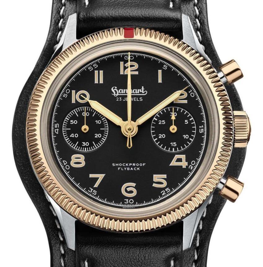 Hanhart 417 C : une belle édition "bico" en acier et bronze à 150 exemplaires Hanhart 417 C : une belle édition "bico" en acier et bronze à 150 exemplaires