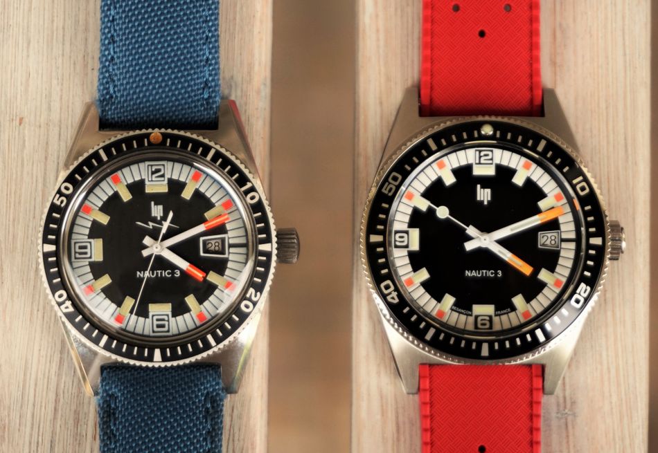Lip Nautic 3 : version haut de gamme avec calibre G100 Lajoux-Perret assemblé en France Lip Nautic 3 : version haut de gamme avec calibre G100 Lajoux-Perret assemblé en France
