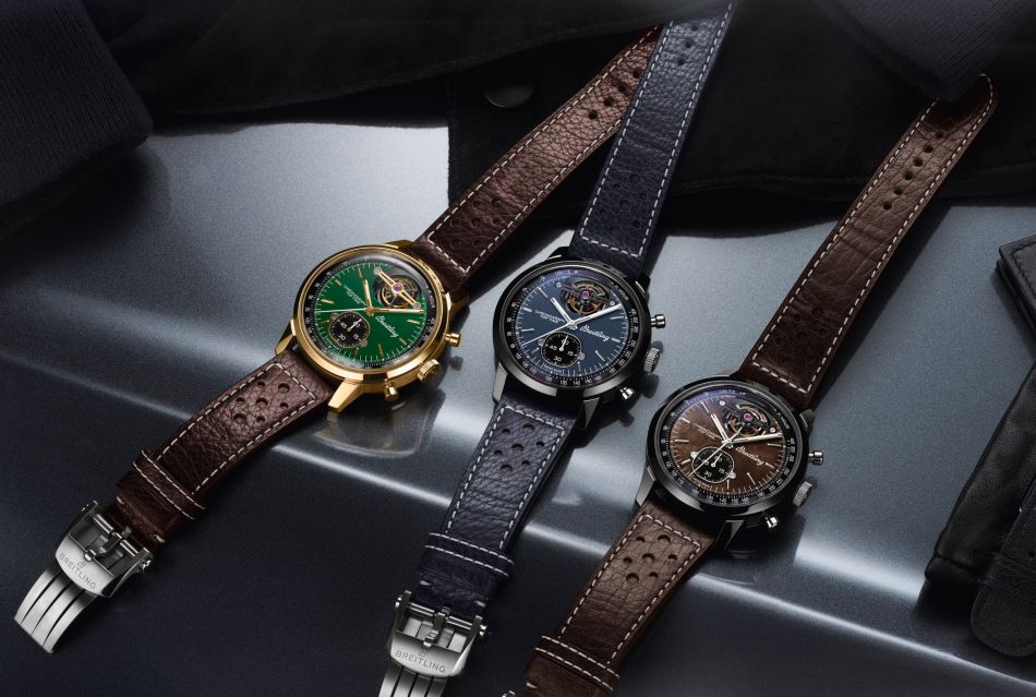 Breitling Top Time Classic Cars Toubillon : une très belle version avec cadran en loupe de noyer Breitling Top Time Classic Cars Toubillon : une très belle version avec cadran en loupe de noyer