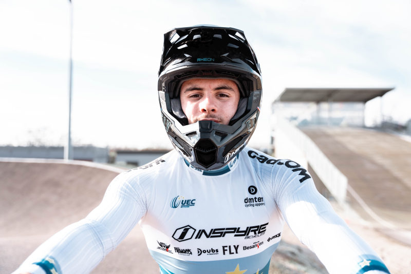 Le jeune champion de BMX Mathis Jacquet, ambassadeur LIP