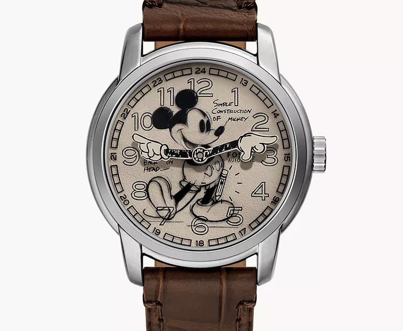 Fossil Sketch Disney Mickey Mouse : croquis d'heure Fossil Sketch Disney Mickey Mouse : croquis d'heure