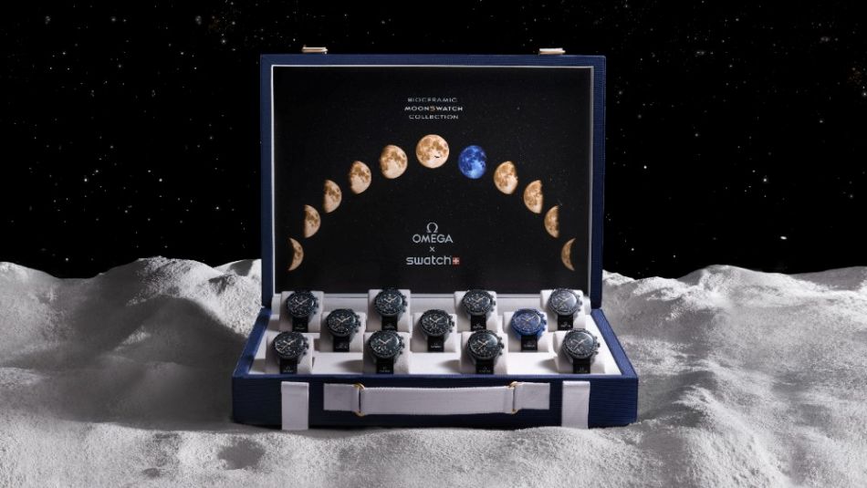 Onze valises MoonSwatch vendues par Sotheby's pour 534.670 CHF qui seront reversés à Orbis Onze valises MoonSwatch vendues par Sotheby's pour 534.670 CHF qui seront reversés à Orbis
