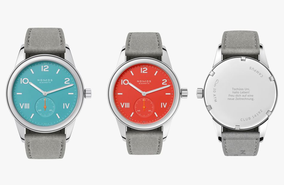 Nomos : de nouvelles couleurs de cadrans printanières pour la Club Campus