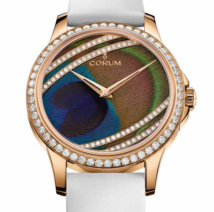 Corum Feather Watch : paon et geai bleu
