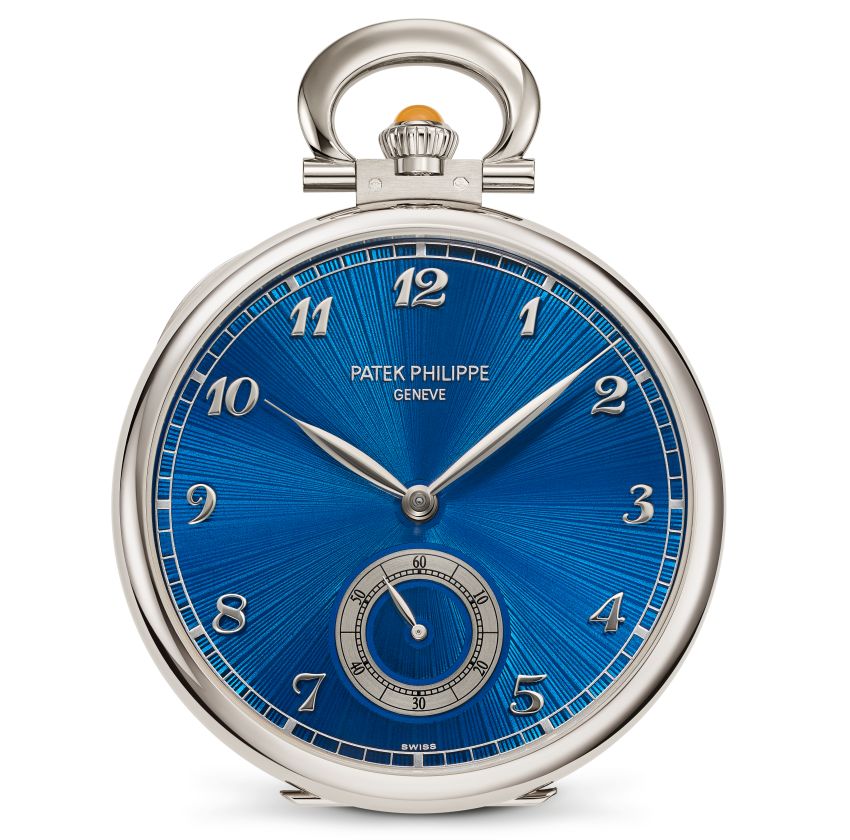 Patek Philippe "Portrait d'aigrette blanche" : montre de poche pièce unique en marqueterie de bois