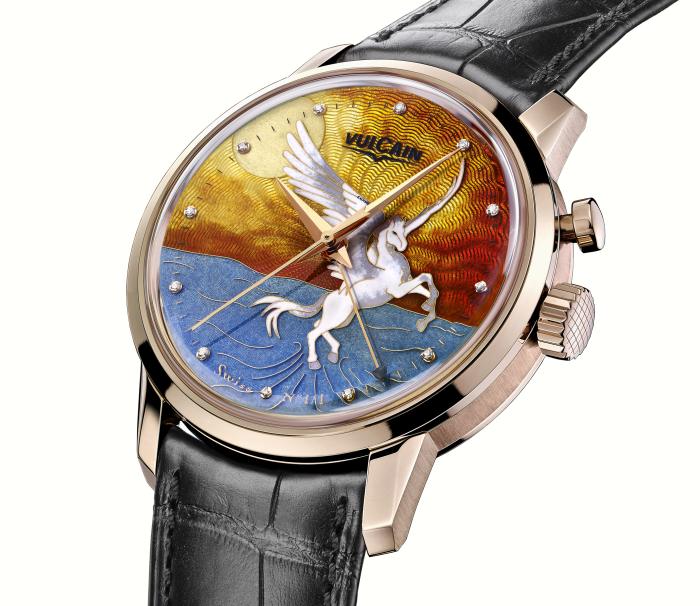 Vulcain Only Watch 2015 : l'émail grand feu et Pégase à l'honneur