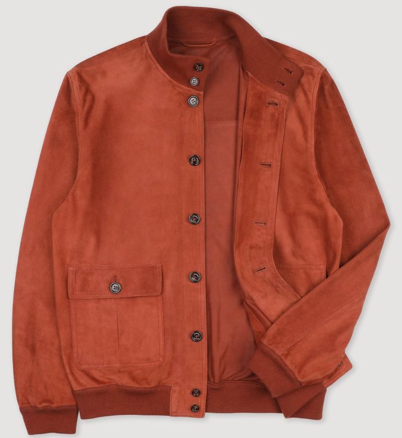 Le Valstarino de la maison milanaise Valstar : le blouson en daim par excellence !