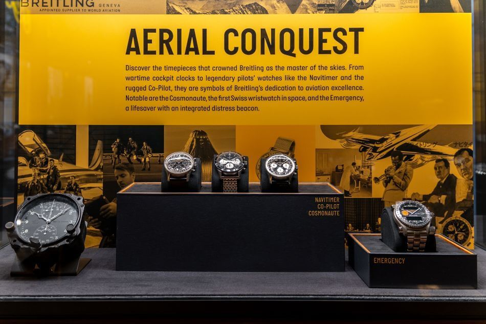 Time Capsule : The Breitling Heritage Exhibition, belle exposition horlogère autour des grandes inventions Breitling Time Capsule : The Breitling Heritage Exhibition, belle exposition horlogère autour des grandes inventions Breitling