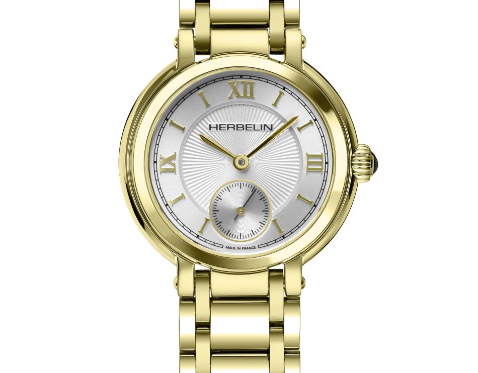 Herbelin Galet en PVD or jaune : montre-bijou Herbelin Galet en PVD or jaune : montre-bijou
