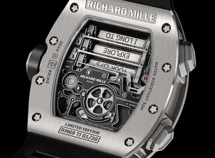Richard Mille Tourbillon RM 69 Erotique : le sexe et le texte Richard Mille Tourbillon RM 69 Erotique : le sexe et le texte