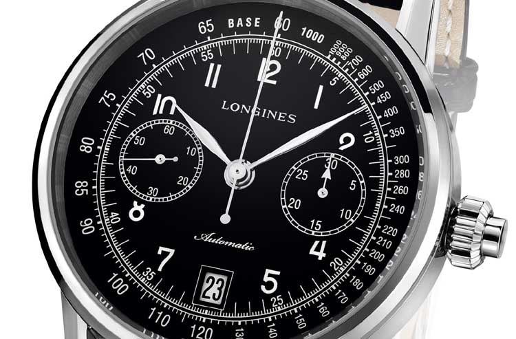 The Longines Column-Wheel Single Push-Piece Chronograph