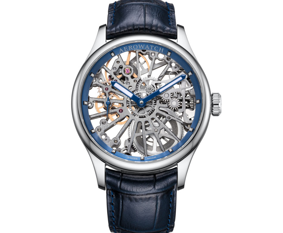 Aerowatch Renaissance Wheel Squelette : le sport-auto comme source d'inspiration Aerowatch Renaissance Wheel Squelette : le sport-auto comme source d'inspiration