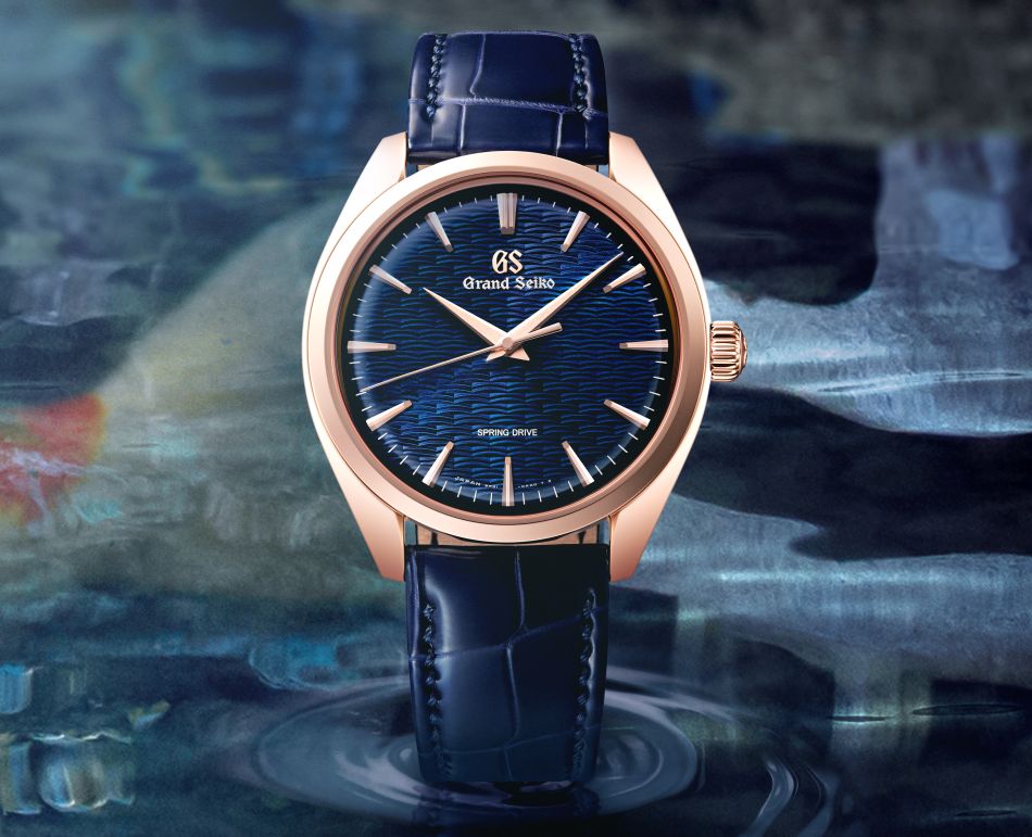 Grand Seiko exclusivité Europe : l'étang japonais pour inspiration (modèle en or rose) Grand Seiko exclusivité Europe : l'étang japonais pour inspiration (modèle en or rose)