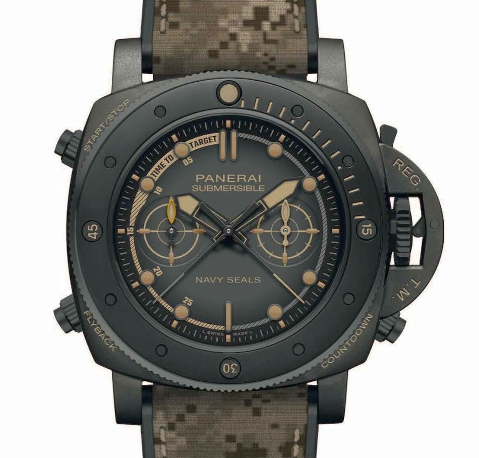 Panerai Submersible Chrono NavySeals Titanio : cible à l'heure Panerai Submersible Chrono NavySeals Titanio : cible à l'heure