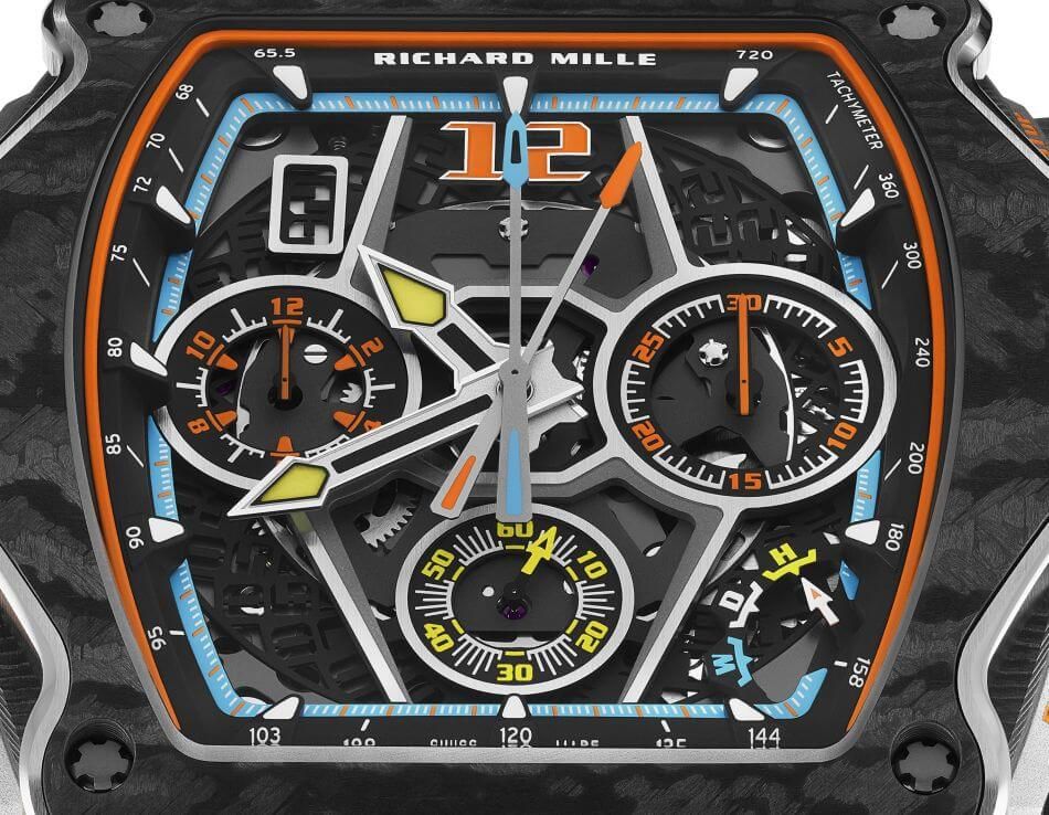 Richard Mille RM 65-01 Automatique Chronographe à rattrapante McLaren W1 : vrombissante machine Richard Mille RM 65-01 Automatique Chronographe à rattrapante McLaren W1 : vrombissante machine