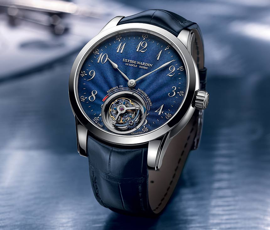 Ulysse Nardin Anchor Tourbillon : grand bleu Ulysse Nardin Anchor Tourbillon : grand bleu